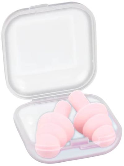 Oordoppen herbruikbaar - Siliconen oordopjes - Gehoorbescherming - Herbruikbare earplugs - Geluid dempen - Zwemoordoppen - Slaapoordoppen - Ergonomisch - Gehoorbescherming - 1 paar - Roze - Jonyx
