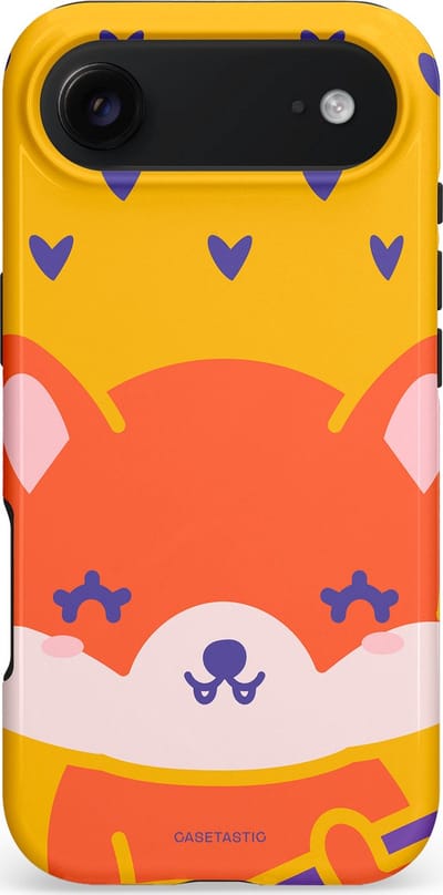 Casetastic hoesje geschikt voor Apple iPhone Air - MagSafe - Dubbellaagse bescherming - Vossen beat - Fashion Case - Geel Oranje Wit