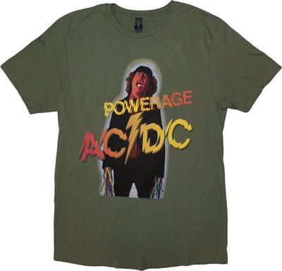 AC/DC - Powerage Heren T-shirt - S - Groen
