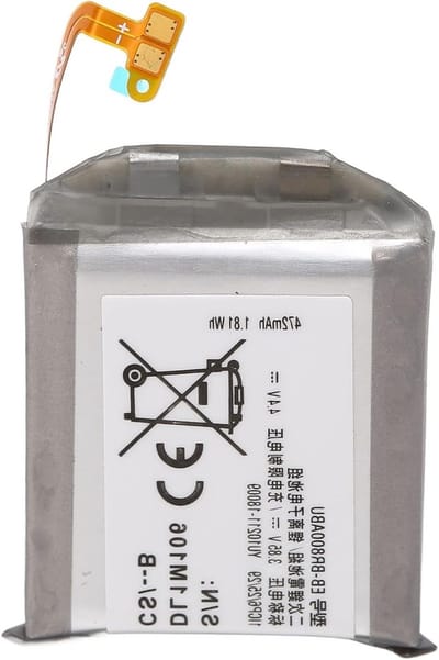 Vervangende batterij voor Gear S4 46mm SM-R800 SM-R805, 3.85V 1.81Wh 472mAh Lithium Ion, met ingebouwde microchip en lange levensduur
