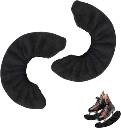 Schaatsbeschermers - Schaats Covers - Schaatsen Beschermen - Flexibele Pasvorm - 350mm Lengte - Zwart