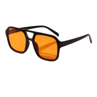 Loud and Clear® - Zonnebril - Piloten Zonnebril - Pilotenbril - Piloot - Heren - Dames - Zwart - Oranje - Koningsdag - WK