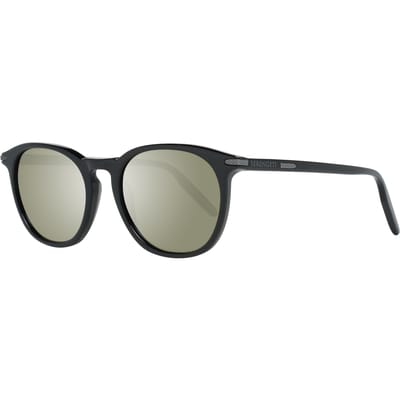 Serengeti ronde unisex glanzende zwart mineraal gepolariseerd 555 nm arlie