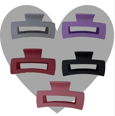 tip: Afecto set van 5 haarclips - extra kwaliteit - Haarclips Premium - 5 Stuks - Haarklem - Haarklemmen Dames - Bananenklem - Haarspeld - Haarklauw - Haarklem Groot - Haarclip - Haarclip Groot Voor Mannen - Voor Vrouwen -