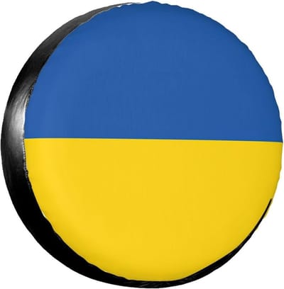 Universele Bandenhoezen - Reservewielhoezen - Banden Beschermen - Elastische Rand Koord - 14-17 Inch - Wit