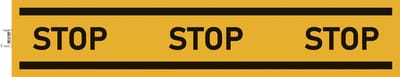 Exacompta Zelfklevend bord stoppen verplicht geel 100cm - Geel - 67025E