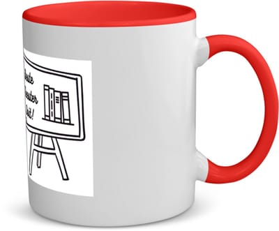 Akyol - beste meester ooit koffiemok - theemok - rood - Meester - meester - leraar - 350 ML inhoud