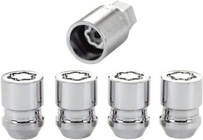Slotmoerenset M12x1.25 - Konisch - 32.5mm Lengte en 21mm Kop