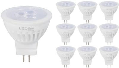 LED line PRIME LED Spot GU4 MR11 - 3W (vervangt 30W) - 330lm - Ø35mm - 12V - Energiezuinig - 10 stuks