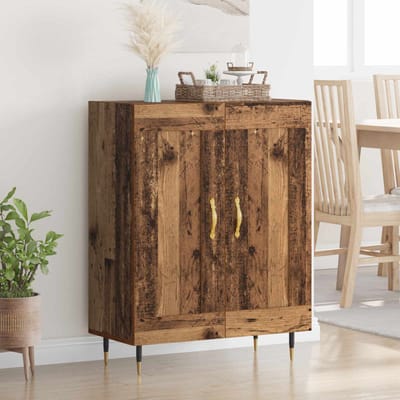 vidaXL - Dressoir - Oudhout - 69,5 - x - 34 - x - 90 - cm - Bewerkt - hout