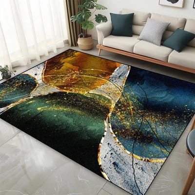 Modern Nordic Stijl Kleed Abstract Tapijt voor Woonkamer Groot Slaapkamer Decoratie Kleed Licht Luxe Sofa Salontafel Mat Antislip 100*160cm