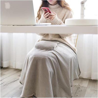 Verwarmde Deken - Elektrische Plaid - Warm Blijven - USB Oplaadbaar - 72x115cm - Grijs