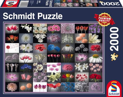 Bloemengroet Puzzel 2000 Stukjes - Kleurrijke Bloemen en Planten Puzzel voor Volwassenen