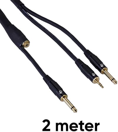 Bespeco EAY2JDMS200 Gitaar- en Hoofdtelefoonkabel 2 Meter