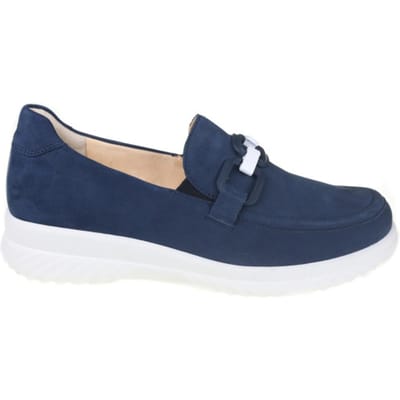 Ganter Heike - dames instapper - Blauw - maat 37 (EU) 4 (UK)