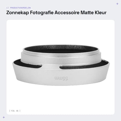 Dailygoods- Zonnekap Matte Kleur - Lenshouder - Aluminiumlegering - Bescherming tegen Schade - Verbeterde Beeldkwaliteit - Hoogwaardig Vakmanschap - Lenshood