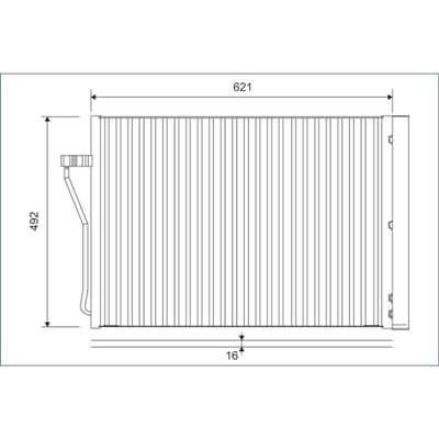 Condensator, airconditioning VALEO 812879