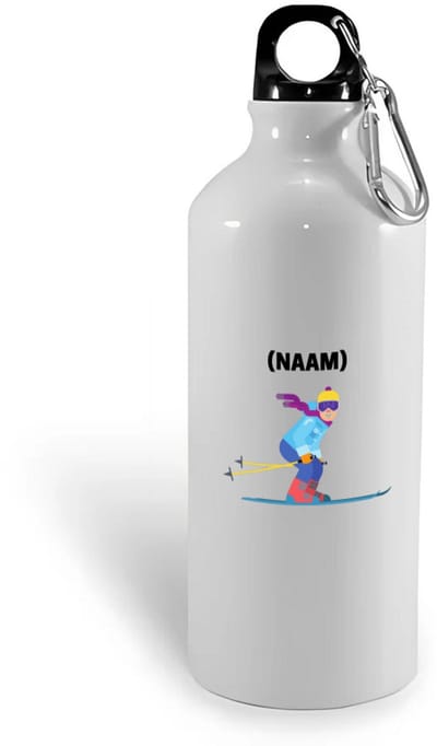 Hacebo® - skiën waterfles - Sport - Skiër - Wintersport - water fles - 400ML