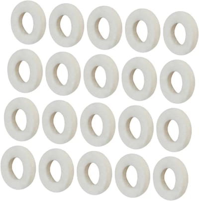 Vilt Pads - Instrument Onderdelen - Muziek Instrument Onderhoud - Zachte Bescherming - 20 Stuks - Wit
