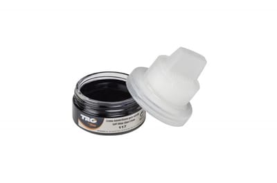 TRG - schoencrème met bijenwas - navy blauw - met bijhorende spons - 50 ml