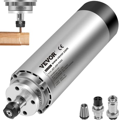 VEVOR CNC 1.5kW Luchtgekoelde Spindelmotor ER11 Graveergraveur VFD-Stuurprogramma Bijgewerkt
