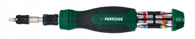 Parkside Schroevendraaier met Ratel en Bit Magazijn (13 Delig)