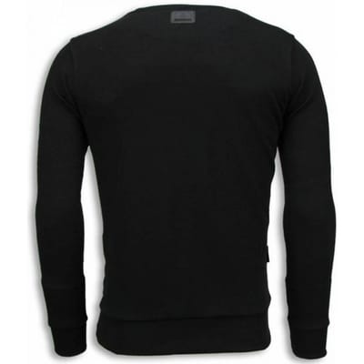 Local Fanatic El padrino two faced digital rhinestone sweater