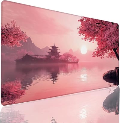 XXL Muismat - Bureauonderlegger - Bureau Organisatie - Waterdicht Ontwerp - 140x60 cm - Bloesem