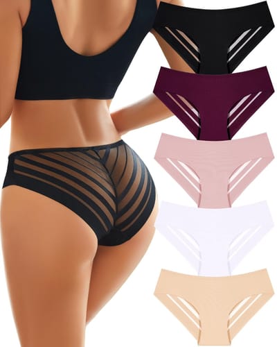 ALL OF SHE 5 stuks naadloze slips comfortabel damesondergoed vrouwen naadloos ondergoed dames sexy slip met kanten slipjes S-XL