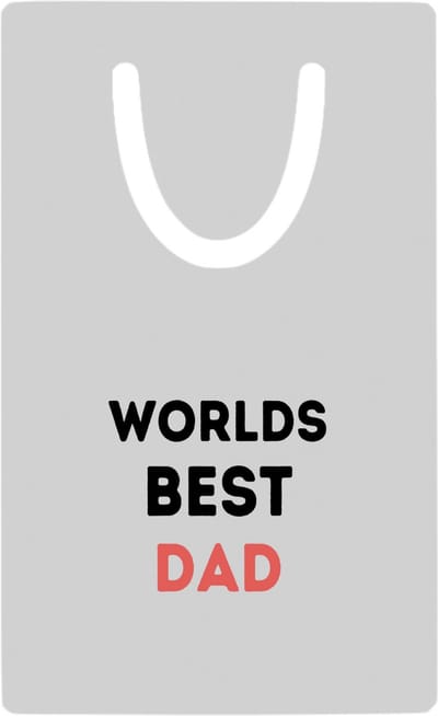Hacebo® - worlds best dad metalen boekenlegger - Papa - de beste vader - vader cadeautjes - vaderdag - verjaardagscadeau - verjaardag - cadeau - geschenk - kado - gift - vader artikelen Bladwijzer boekenleggers - 7.6 cm x 5cm