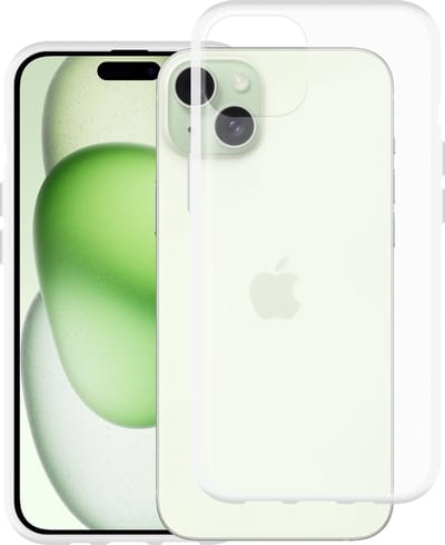 Just in Case hoesje geschikt voor iPhone 15 Hoesje Siliconen - Flexibele Case - Transparant