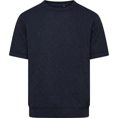 Duck and Cover Heren Mataso Jacquard T-shirt (Blauw)