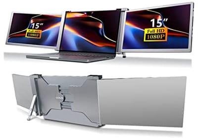 Draagbare Laptop Monitor 15 inch Full HD 1080P IPS - Meerdere Schermen Voor PC & Mobiele Apparaten