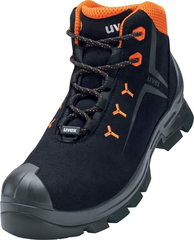 Uvex 2 laarzen S3 65292 zwart, oranje (65292)