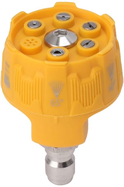 Dailygoods- Sprinkler 6-in-1 - Verstelbare Sproeikop - 3000 PSI - Roestvrij Stalen Spraykop - Lichtgewicht Aluminium - Inclusief Afneembare Filter - Tuinsproeier