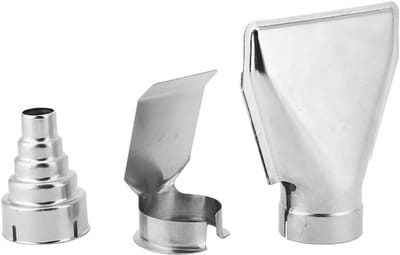 Hete Lucht Mondstukken - Accessoires Set - Verf Verwijderen - Hittebestendig Staal - 3 Stuks - Zilver