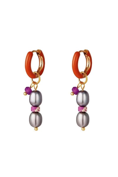 Oorbellen-Earrings - Colored Charm- Medium- Yehwang