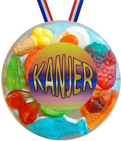 Snoep Medaille Kanjer - 5 stuks
