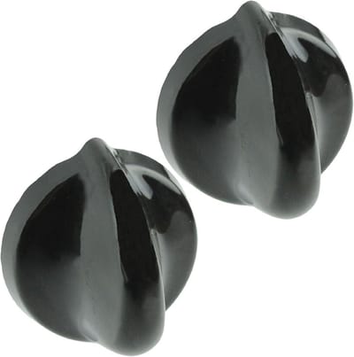 Temperatuurregelknop Oven - Fornuis Knop - Oven Reparatie - Origineel Reserveonderdeel - Set van 2 - Zwart