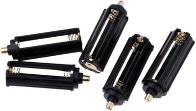 batterijhouder AAA 5 stuks - kunststof - met draden - ideaal voor camping en zaklampen - ShopVlot