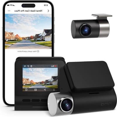 Thuys – Dual Dashcam – Voor Auto 2.7K 1944P Ultra – FHD – Voor en Achter Camera Met 2 – inch Lcd – Display – Auto Camera – WIFI – G-Sensor – App bediening