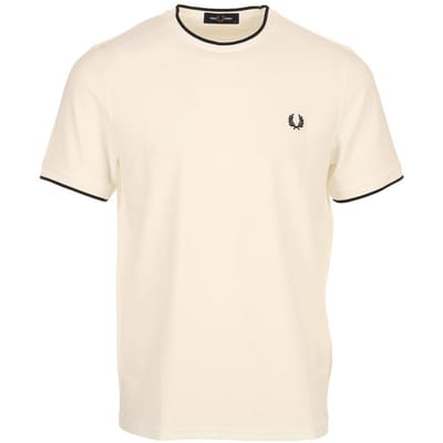 Fred Perry Trim Detail Crepe Pique T-Shirt