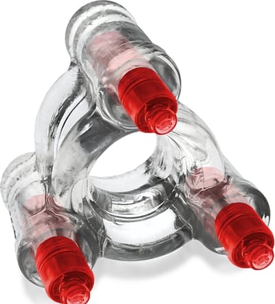Oxballs - Buzz Squeeze - Vibrerende Ballstretcher - Transparant