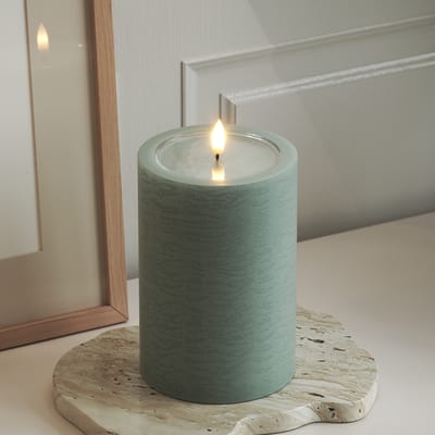 DeLuxe Homeart Unique Kaars 10x15cm Groen UNI0314