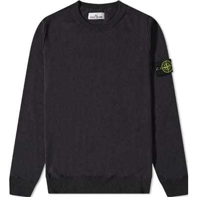 Stone Island Kompas Patroon Ronde Hals Lange Mouwen Trui Heren trui 7615540B2-V0M65 S black