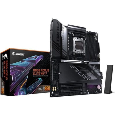 Gigabyte B650 AORUS ELITE WF7 Moederbord – Socket AM5 – ATX – DDR5 – Wi-Fi 7 – Bluetooth 5.4 – PCIe 5.0 M.2 – AMD B850