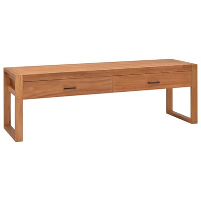 vidaXL - Tv-meubel - 140x40x45 - cm - teakhout