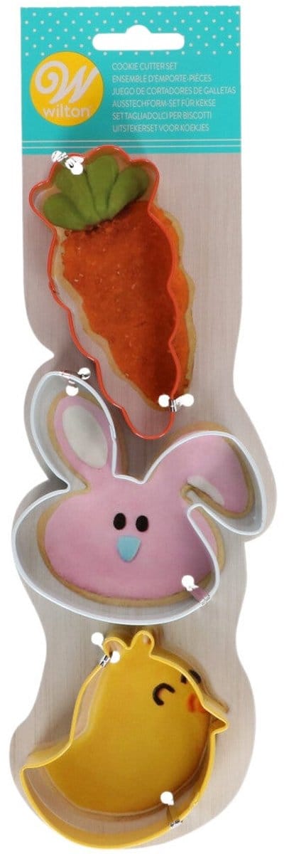 Wilton Koekjes Uitsteker - Whimsical Pasen - Set/3 - Uitsteekvormpjes Pasen - Koekjes Vorm
