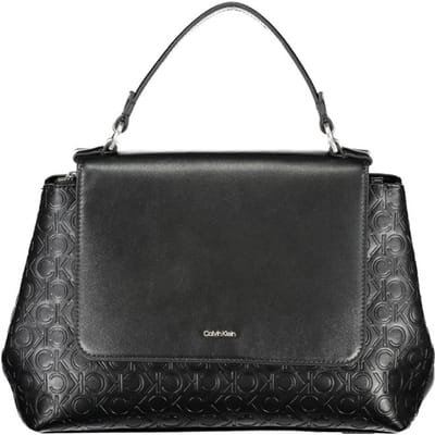 Monogram Schoudertas Zwarte Leren Handtas