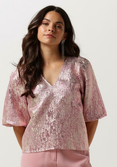 Freebird Boa Tops & T-shirts Dames - Shirt - Roze - Maat XS